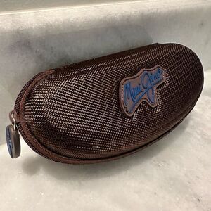 Maui Jim Textured Nylon Hard Shell Logo Sun Glasses Case Storage Brown OS